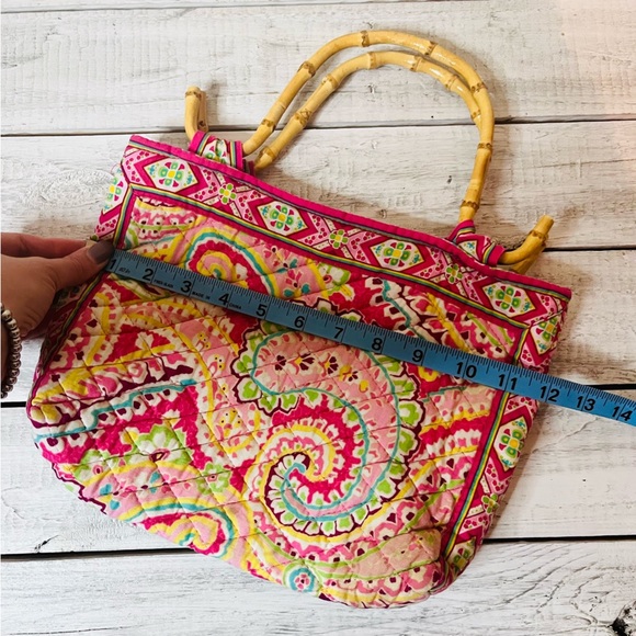 🌻5FOR25🌻2007 VERA BRADLEY CAPRI MELON SMALL BAMBOO CLUTCH PURSE - Picture 15 of 15